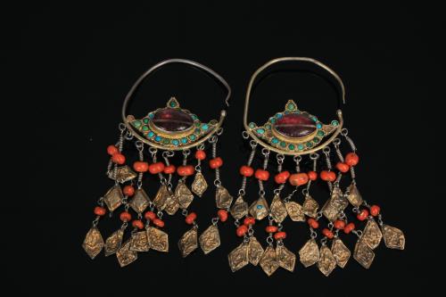 0473 khalka (ear-rings)Khorezm , nineteenth century